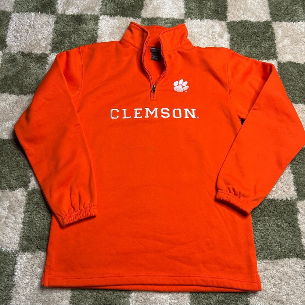 Pro Edge Clemson Vibrant Orange Pullover size M men’s